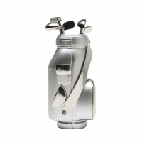 Personalized Miniature Golf Bag Office Desk Clock